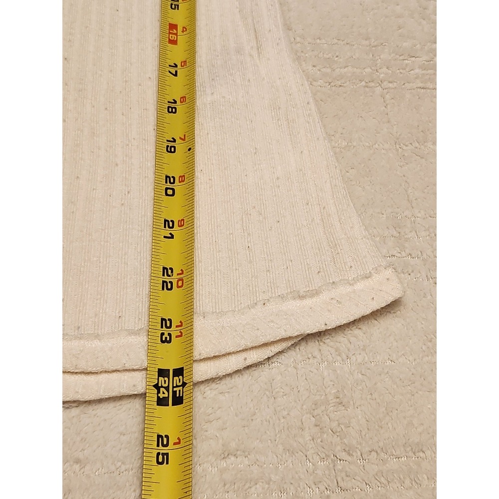 Hollister Lace Trim Top Women's Large Long Sleeve V-Neck Tie White Boho - Picture 4 of 6